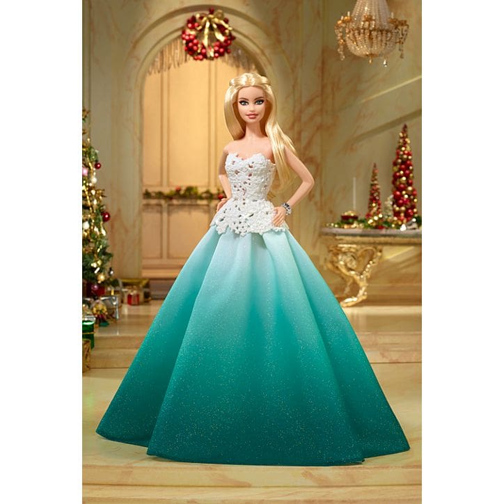 Barbie™ 2016 Holiday Doll Aqua Gown - Susans Shop of Dolls