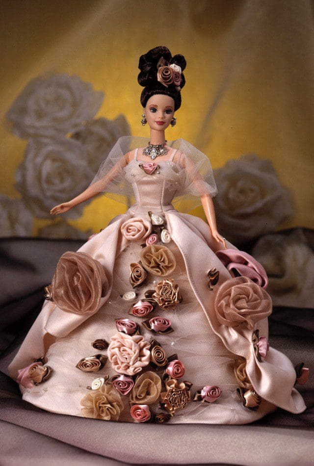 Antique Rose Barbie Doll