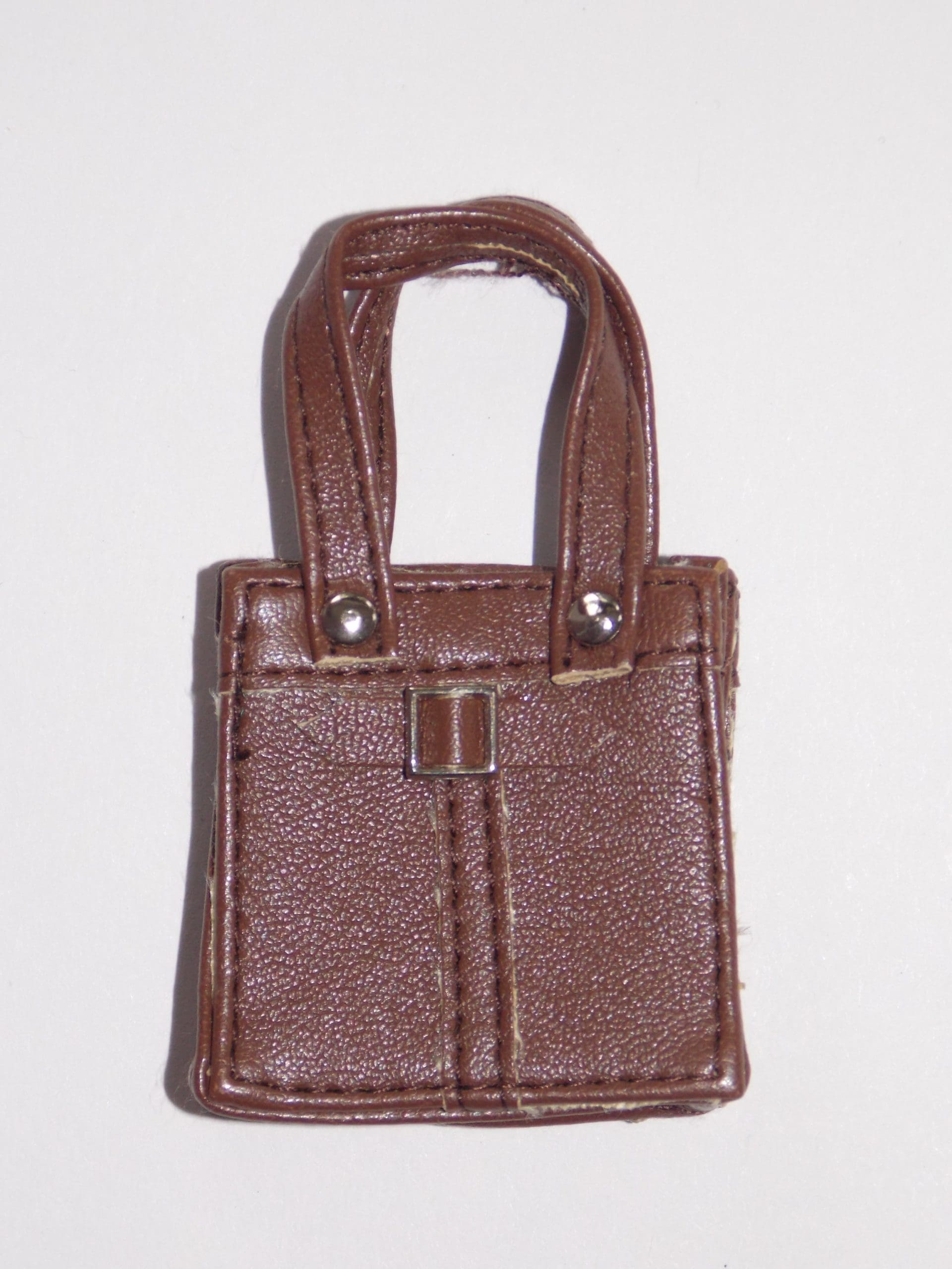 Vogue Leather Handbag - Dark Brown