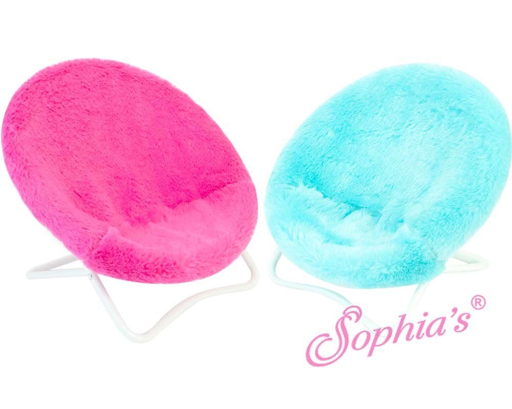 Papasan Chair in Hot Pink Fur