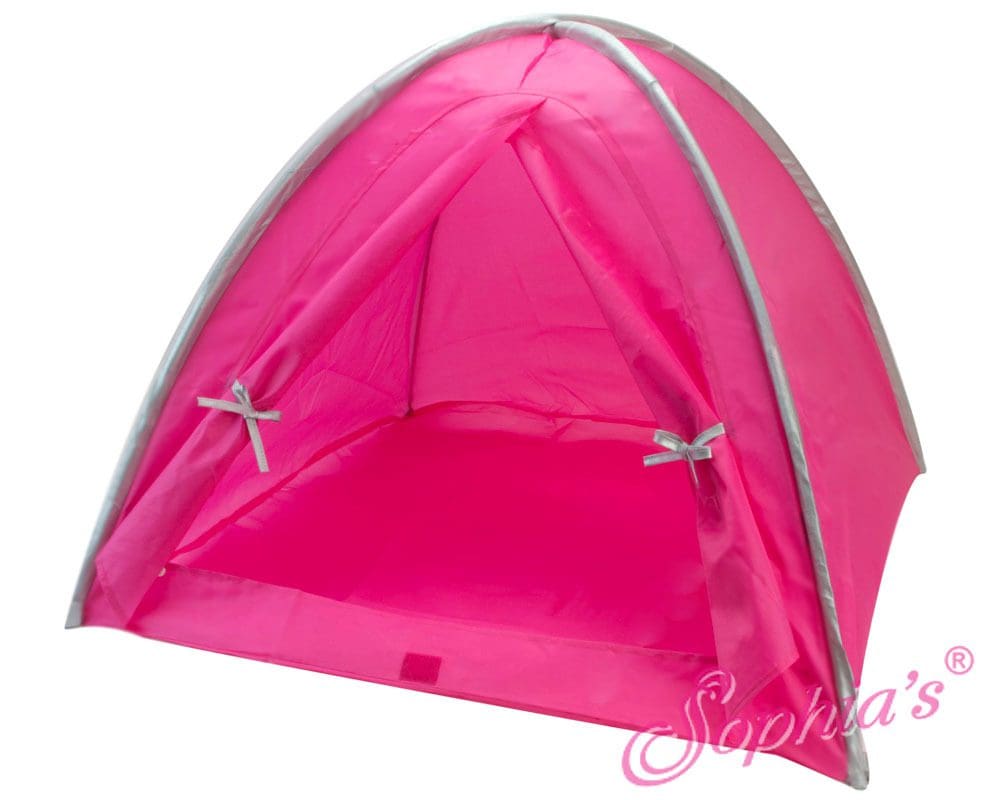 Camping Tent in Pink/Silver